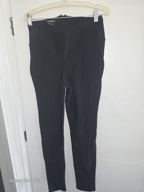 bebe Black Ponte High-Waist Leggings